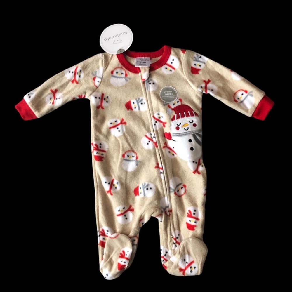 Newborn 0-3 Baby Snowman Onesie